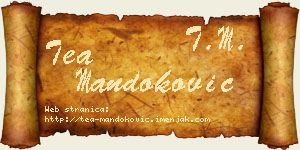 Tea Mandoković vizit kartica